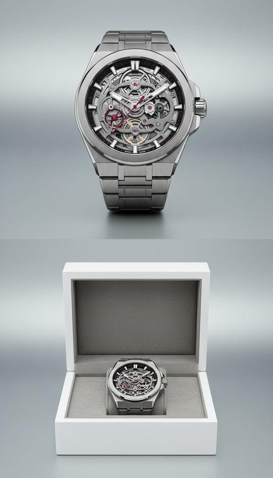 Shadow Titanium Skeleton Watch