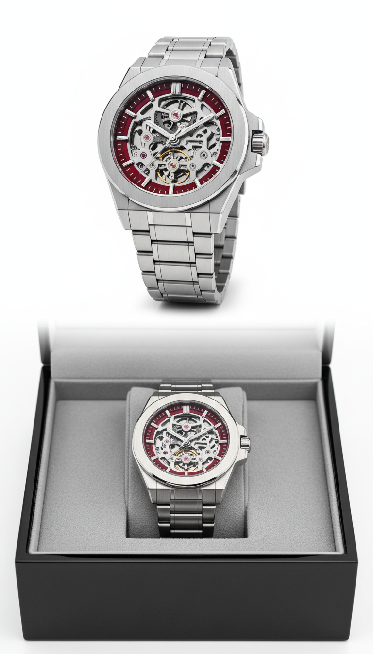 Steel Classic Sapphire Crystal Watch