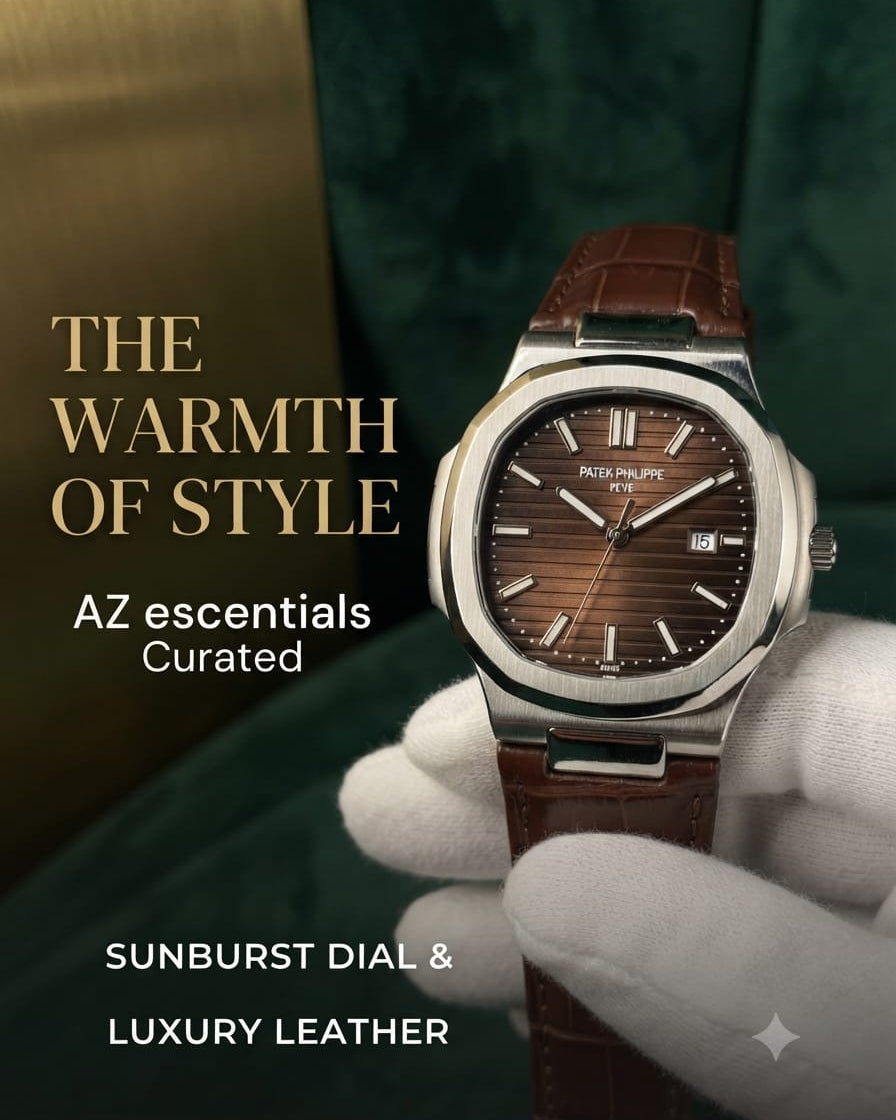 Patek philippe with alligator leather strap.