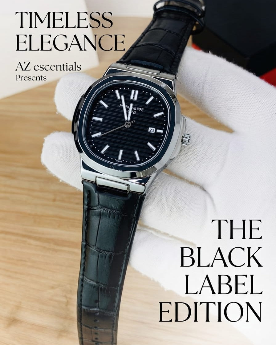 Patek philippe with alligator leather strap.